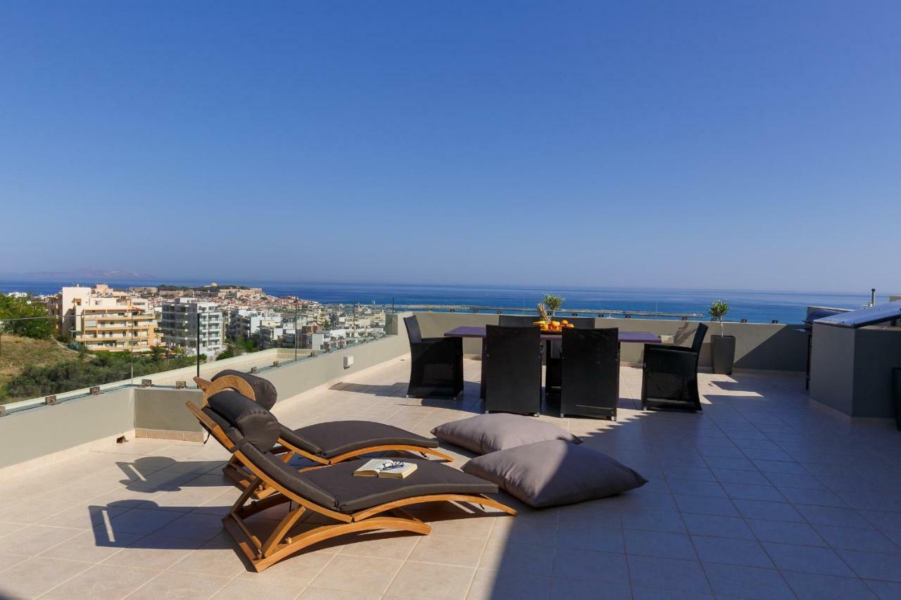 Apartament Stelios Penthouse Retimno Zewnętrze zdjęcie