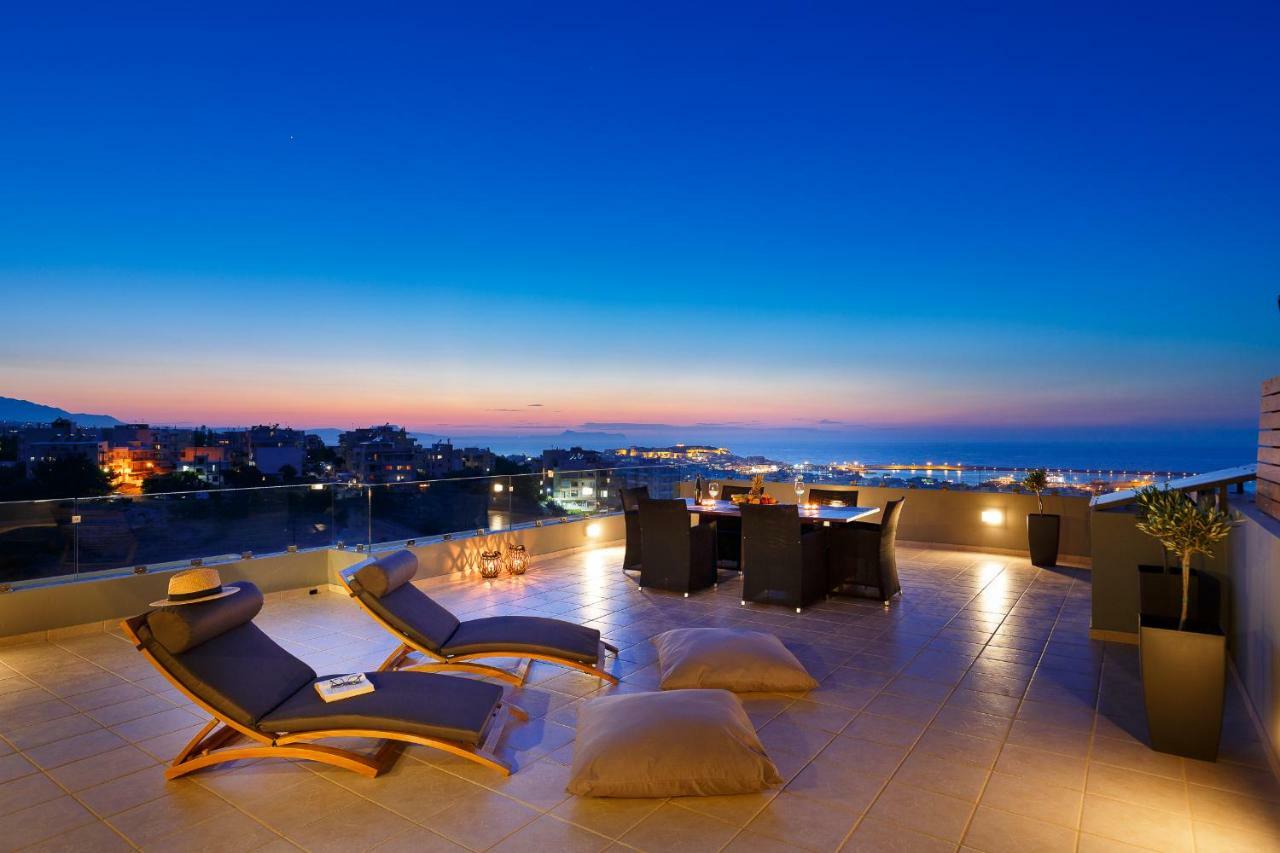 Apartament Stelios Penthouse Retimno Zewnętrze zdjęcie